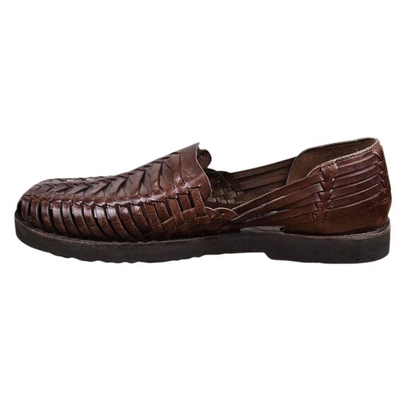 Sunsteps Fisherman Huarache Sandals Men's Sz 10 Brown Hand Woven Weave - Picture 8 of 11